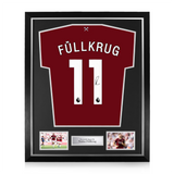 Niclas Füllkrug Signed Framed West Ham United 2025/26 Home Shirt