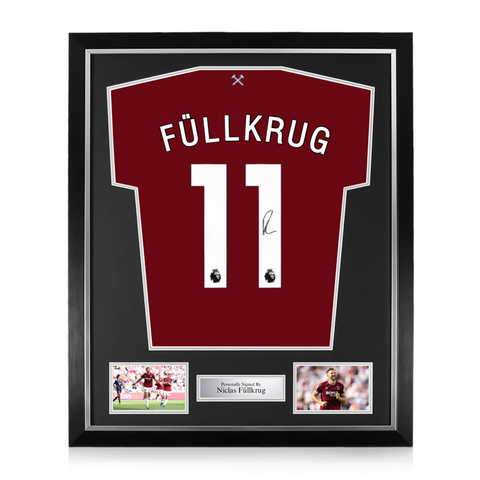Niclas Füllkrug Signed Framed West Ham United 2025/26 Home Shirt