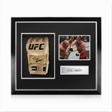Tank Abbott Signed Framed UFC Gold Glove w/ JSA Authentication