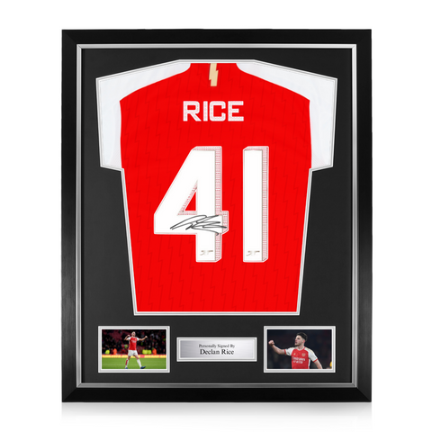 Declan Rice Signed Framed Arsenal 2023/24 Home Shirt