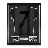 Matt Le Tissier Signed Framed 1993/95 Blackout Home Shirt