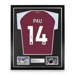 Pau Torres Signed Framed Aston Villa 2025/26 Home Shirt