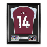 Pau Torres Signed Framed Aston Villa 2025/26 Home Shirt