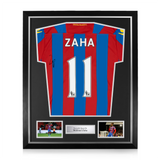 Wilfried Zaha Signed Framed Crystal Palace 2014/15 Home Shirt