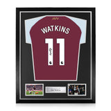 Ollie Watkins Signed Framed 2025/26 Home Shirt