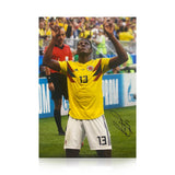 Yerry Mina Signed A4 Photo