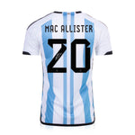 Alexis Mac Allister Signed Official Argentina World Cup 2022 Shirt