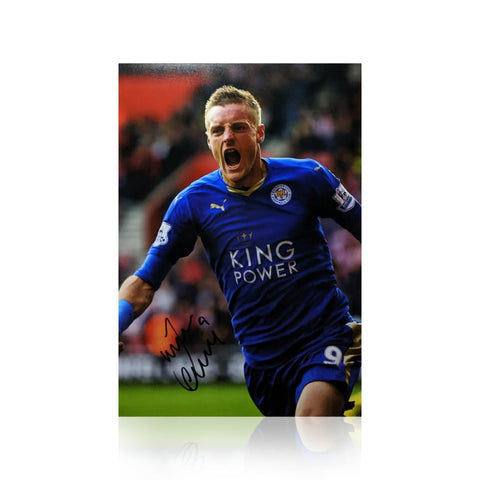 Jamie Vardy Signed A4 Photo