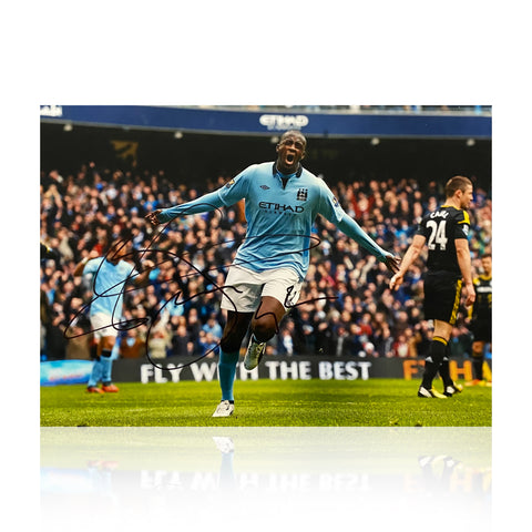 Yaya Toure Signed 12x8 Photo