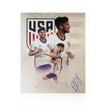 Ricardo Pepi Signed USA Montage 10x8