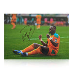 Serge Aurier Signed A4 Photo