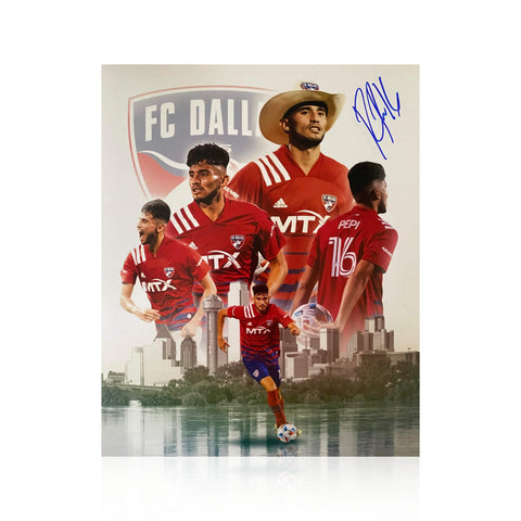 Ricardo Pepi Signed Dallas Montage 10x8